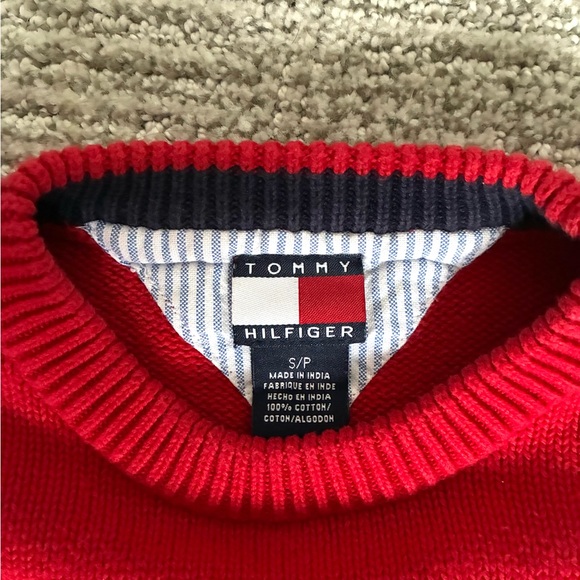 Tommy Hilfiger Women’s Bold Red Crewneck Sweater - Picture 3 of 5